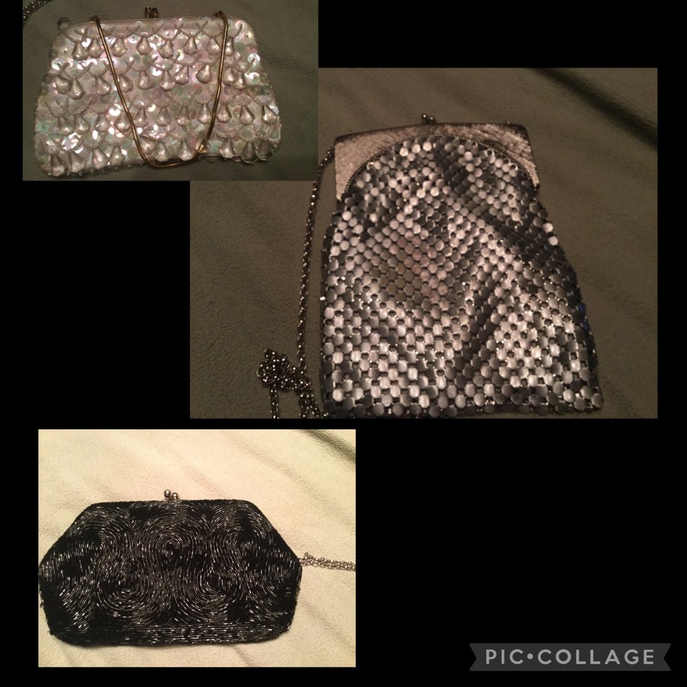 3Pc Group of Vintage Evening Bags 1950/60